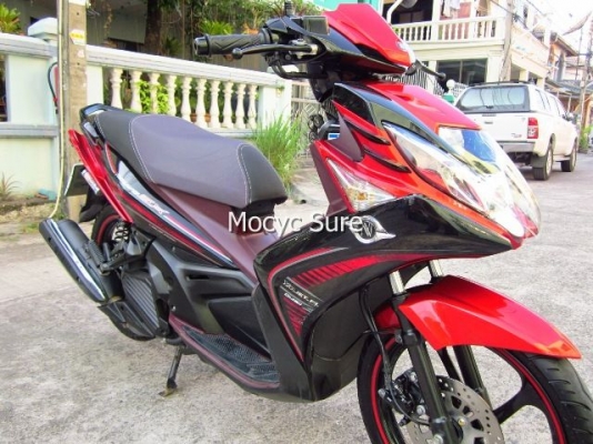 <ขายแล้วครับ>Yamaha Nouvo SX สีแดงดำ ล้อแม็กซ์ ตัวท๊อป รถ 9 เดือน วิ่ง 6,xxxกิโล