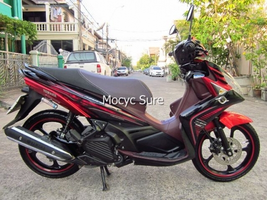<ขายแล้วครับ>Yamaha Nouvo SX สีแดงดำ ล้อแม็กซ์ ตัวท๊อป รถ 9 เดือน วิ่ง 6,xxxกิโล