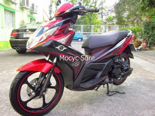 <ขายแล้วครับ>Yamaha Nouvo SX สีแดงดำ ล้อแม็กซ์ ตัวท๊อป รถ 9 เดือน วิ่ง 6,xxxกิโล
