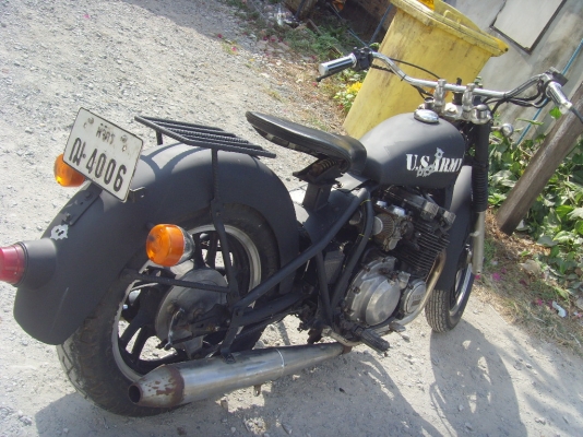 ขาย/แลก งานสร้างยิงเฟรมหลังแข็ง สมัยคงครามโลก โหดๆ 400cc. ทะเบียนพร้อม  47000