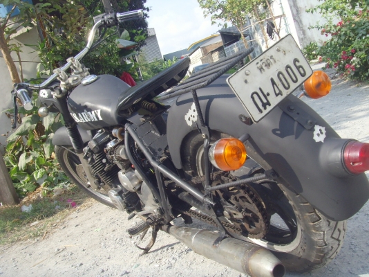 ขาย/แลก งานสร้างยิงเฟรมหลังแข็ง สมัยคงครามโลก โหดๆ 400cc. ทะเบียนพร้อม  47000