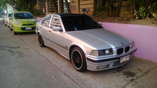 BMW 325IA วางเครื่อง 1JZ เบนซินติดแก็สเรียบร้อย แอร์เย็น วิทยุ แม็ค อ๊อปชั่นครบ