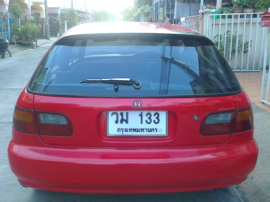 ขาย105,000บาทพร้อมโอนให้รถHONDA 3DOOR สีแดง ปี94