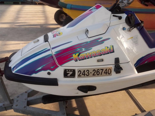 ขาย เรือเจ็ตสกี X 2 สภาพตามรูปเก่าญี่ปุ่น เล่นน้อยครับ พร้อมเทลเล่อร์