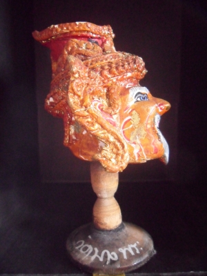 เศียรบรมครูฤาษีพ่อแก่ หลวงพ่อเปิ่น วัดบางพระ นครปฐม