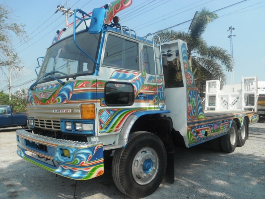 ขายรถเทรลเลอร์ 10 ล้อ HINO SUMO รถ 2 เพลา บรรทุกรถเกี่ยวข้าว เครื่อง EP100 เทอร์โบ (รถอยู่สุพรรณบุรี)