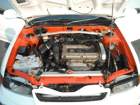 ขายรถมิตซูบิชิ เครื่อง 4G63 เทอร์โบ อินเตอร์ แต่ง EVO3 ขับดี เครื่องเสียงตรึม แก๊ส LPG.