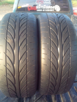 ขายยางขอบ17 215-55-17 09 ยางแฮนคอคสภาพดีดอกเยอะไม่บวม ไม่กินข้าง