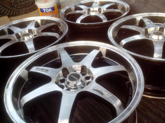 ขายแม็กte38ขอบ17 5รู114.3 กว้าง7.5มือสอง เดิมๆ