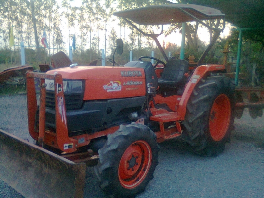 จัดหนัก..จัดเต็ม...คูโบต้า L4508DI ใบดันหน้า + ผานพรวน 5*22 ตราช้าง