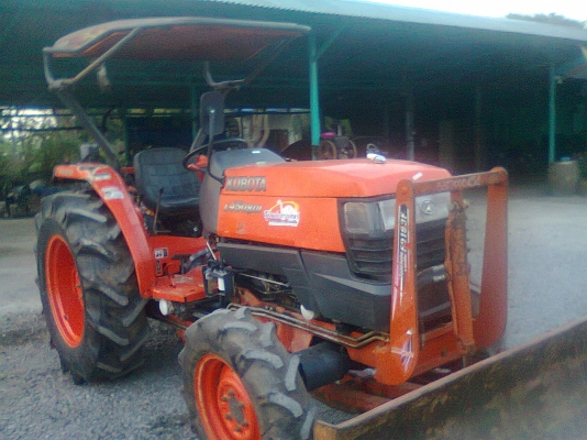 จัดหนัก..จัดเต็ม...คูโบต้า L4508DI ใบดันหน้า + ผานพรวน 5*22 ตราช้าง