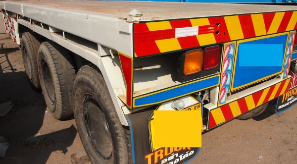 หางพื้นเรียบ 3 เพลา 12 เมตร