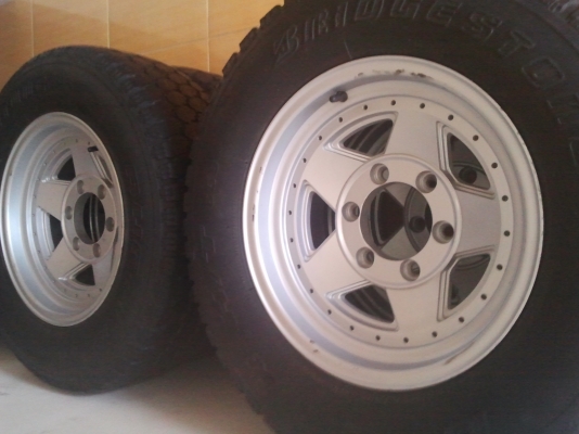 JRD 15X7 ET-5 6/139 แม็กทำสีบรอนมาแล้วครับแต่ยังไม่ได้ใช้(ตามสภาพ)