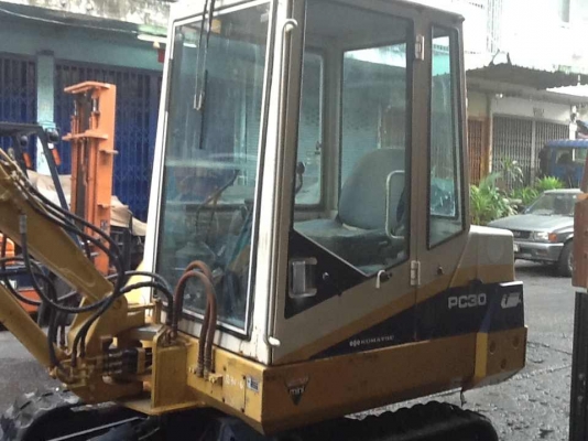SALE__แบคโฮ Komatsu PC30-6  s/n 14250 ปี 1989 เก่านอกญี่ปุ่น สภาพสวย พร้อมใช้งาน