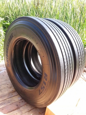 ขายยางbridgestone 11R22.5สวยๆ