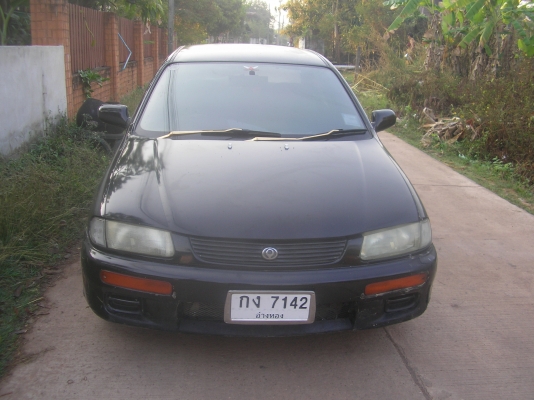 มาสด้า323ซีดาน ปี38 เกียร์ออโต้ ติดแก็ช แอร์เย็น ภาษีไม่ขาด ดิสเบรก4 ล้อ กระจกไฟฟ้า เช็ลทรันล็อก