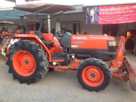 ปัญญาแทรคเตอร์มาแล้ว...นางฟ้า ครับ รถไร่แท้ๆ ไม่เคยลงน้ำ คูโบต้า L4508 DI  พร้อมใบมีดคานล่างFD183F ผาน6x24 CMT ทำงาน 970 ชม. จัดส่ง ต. วังหามแห อ.ขานุฯ จ.กำแพงเพชร