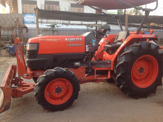 ปัญญาแทรคเตอร์มาแล้ว...นางฟ้า ครับ รถไร่แท้ๆ ไม่เคยลงน้ำ คูโบต้า L4508 DI  พร้อมใบมีดคานล่างFD183F ผาน6x24 CMT ทำงาน 970 ชม. จัดส่ง ต. วังหามแห อ.ขานุฯ จ.กำแพงเพชร