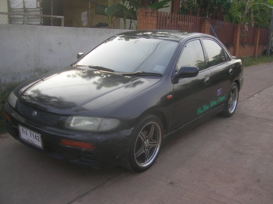 มาสด้า323ซีด้าน ปี38 เกียร์ออโต้ ติดแก็ช แอร์เย็น ภาษีไม่ขาด ดิสเบรก4 ล้อ กระจกไฟฟ้า เช็ลทรันล็อก