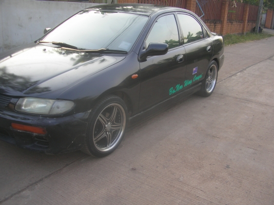 มาสด้า323ซีด้าน ปี38 เกียร์ออโต้ ติดแก็ช แอร์เย็น ภาษีไม่ขาด ดิสเบรก4 ล้อ กระจกไฟฟ้า เช็ลทรันล็อก