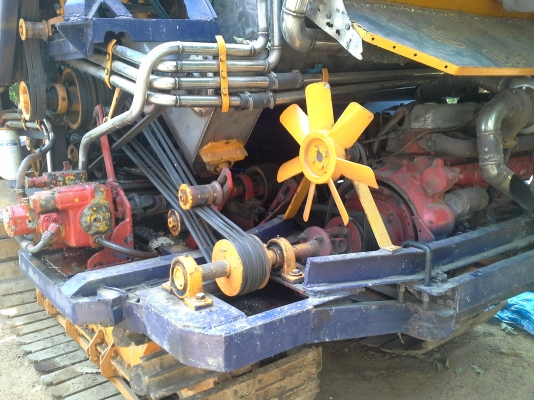 เสร็จแล้วครับพร้อมส่ง ขายปานเจริญ เดิน 12 HTเครื่อง มิตซู+turbo (235 แรง) โซ่ D3 ข้   โรลเลอร์ D3 12 ลูก หน้าเกี่ยว 3 เมตร อุ้มเลด 2.5 ตัน