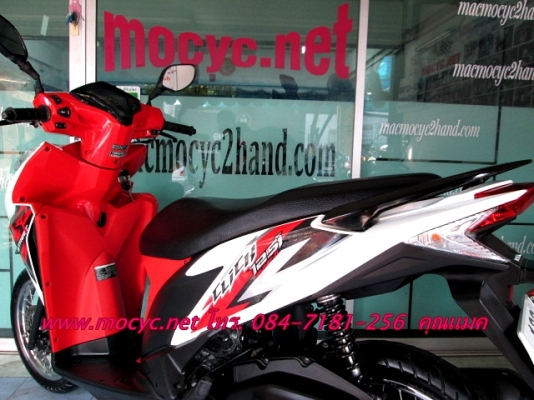 CLICK 125 i  สีขาวแดง ลายสตีท ลายใหม่ล่าสุด โฉมปัจจุบัญ ไมล์ 4 พันโล สภาพใหม่ๆอีกคัน 38900