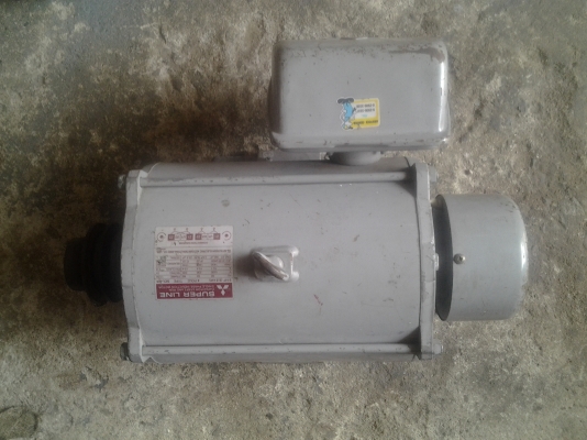 ขาย !! มอเตอร์ 3 hp. 220v. รอบ 1400 ยี่ห้อ มิตซูบิชิ พร้อมใช้งาน