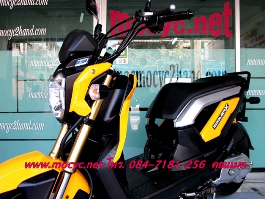 ZOOMER สีเหลือง รถเดือน ส.ค. 2556 แค่ 5 เดือน  แถมฟรี ค่าโอน  เสื้อ และหมวกกันน็อก 41900