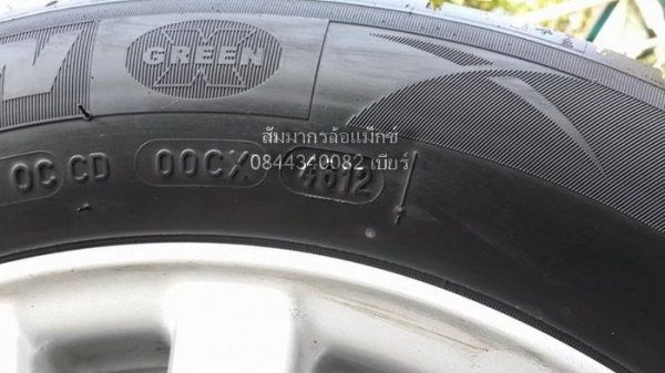 ล้อ14"Brio 4รู100 + ยาง Michelin 175/65/14 ปี12 ดอกสวยๆนิ่มๆวิ่งได้อีกยาวๆ