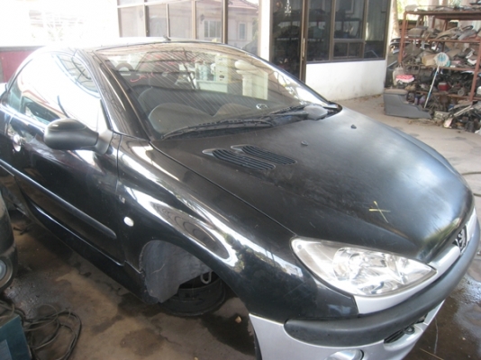 ขายโครงรถ PEUGEOT 206 เปิดประทุน ครบทั้งคัน (ไม่มีเครื่อง)
