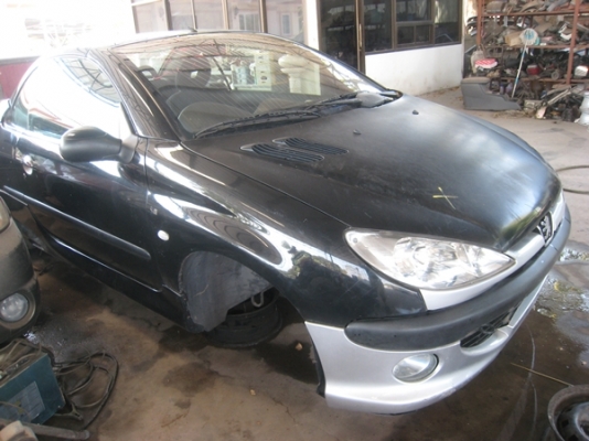 ขายโครงรถ PEUGEOT 206 เปิดประทุน ครบทั้งคัน (ไม่มีเครื่อง)