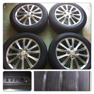 ขายล้อแม็กซ์15 Toyota New Vios 12ก้านรมดำ + ยางปี12 ราคา 9,500 บ.ถูก