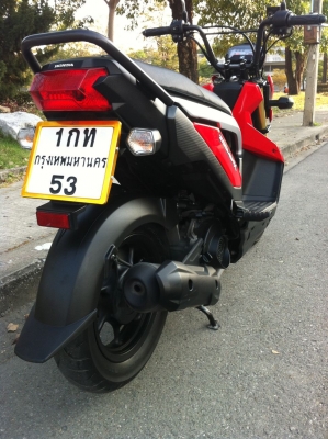ขาย Honda Zoomer-x สีแดง ปี 2556 (รถ7เดือน) ราคา 38,000 บาทแถมโอนฟรี
