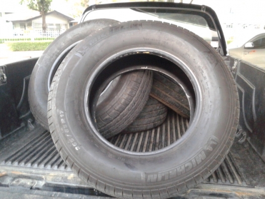 ยางมิชลินติดรถ 265.65.17 สภาพสวยๆ ใช้ได้อีกนาน