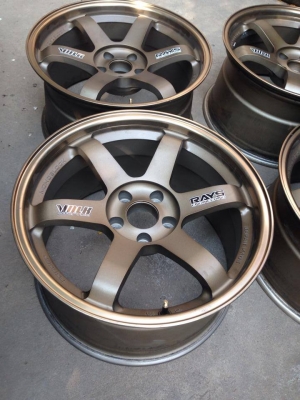 ขายล้อ TE37 ขอบ18 5/114 กว้าง9.5  ออฟ22  ทั้ง4 วง งานเหมือน ราคาถูกแึ่ค่ 15500