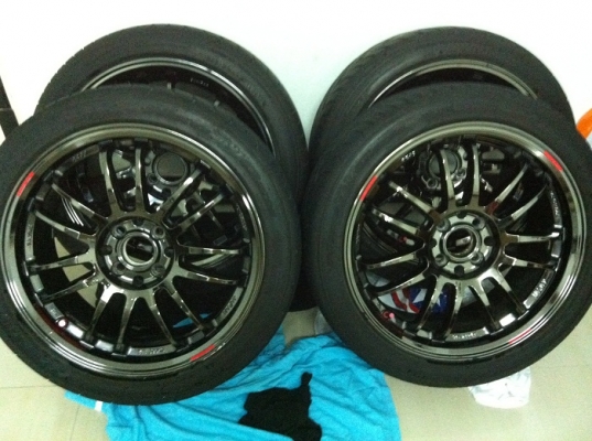 ขายล้อ re30 ขอบ17 หน้า7 หลัง8 สีเบ็คโคม พร้อมยาง nitto neogen 205/45/17 สัปดาห์ 20/11 ปี ขายล้อ re30 ขอบ17 หน้า7 หลัง8 สีเบ็คโคม พร้อมยาง nitto neogen 205/45/17 สัปดาห์ 20/11 ปี