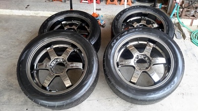 แม็กมือสองขอบ20 TE37.ออฟลึกๆ 6รู139 กว้าง9 ออฟ20 พร้อมยาง Nitto 265/50/20. ปี10 แม็กมือสองขอบ20 TE37.ออฟลึกๆ 6รู139 กว้าง9 ออฟ20 พร้อมยาง Nitto 265/50/20. ปี10