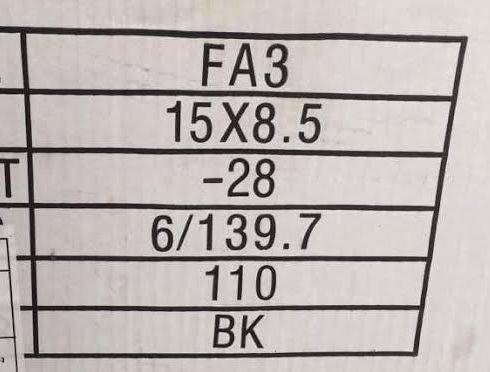 แม็กออฟโรด ขอบ15x8.5 ลบ28