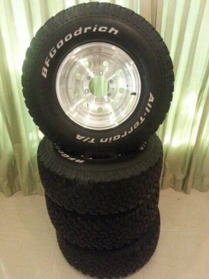 ขายล้อหยดน้ำ 15 พร้อมยาง bf all 31 10.5 15