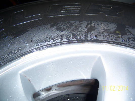 แม็คพร้อมยาง 245 70 16 สภาพดี