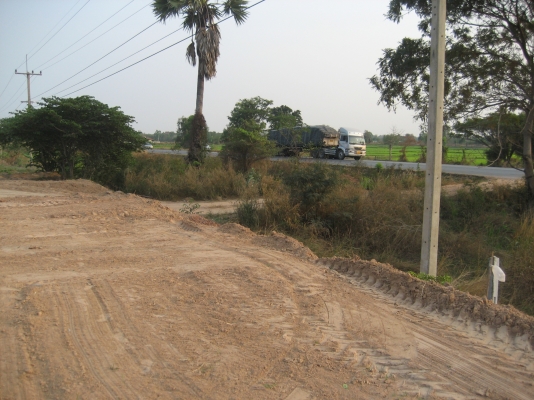 ขายที่ดินติดถนน ออกจาก 4 แยกยางตลาด โฉนด 08