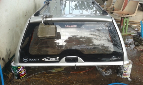 ขายหลังคาสามมิตร ใส่ Tiger D4D Cab สีบรอนเงิน