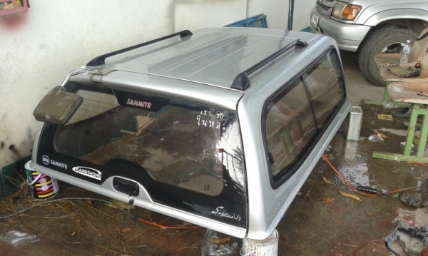ขายหลังคาสามมิตร ใส่ Tiger D4D Cab สีบรอนเงิน