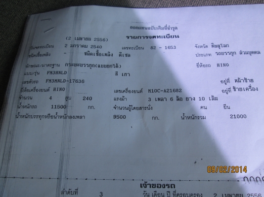 HINO-3M-เครื่องM10--สภาพสวยพร้อมใช้-3Mต้องคันนี้-สวยจริง-