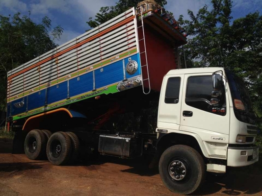 ขายด่วน รถบรรทุก 10ล้อ 2เพลาดั้ม ISUZU DECA FXZ 270HP เครื่อง 6SD1 EURO1 ปี40 หัวEURO2 สภาพสวยเดิมบาง ไม่เคยทำสี,กระบะดั้ม มิเนียมคอกเกษตรไม่เคยบรรทุกดินเลยสภาพของใหม่,เครื่องแน่น,คัชซีสวยทั้งเส้นไม่บวมไม่ผุ,ยาง บริดสโตนของใหม่10เส้น คู่หน้าเรเดียนใช้ได้ไ