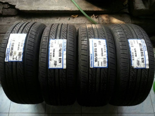 ยางใหม่ TOYO TEO PLUS 195-50-15 เส้นละ 2,250 บาท ยางใหม่ TOYO TEO PLUS 195-50-15 เส้นละ 2,250 บาท