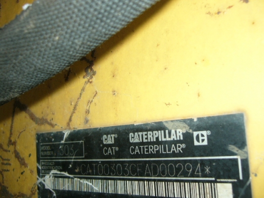 รถขุด Catterpilar 303SR-FDA00294 1997h 2004y