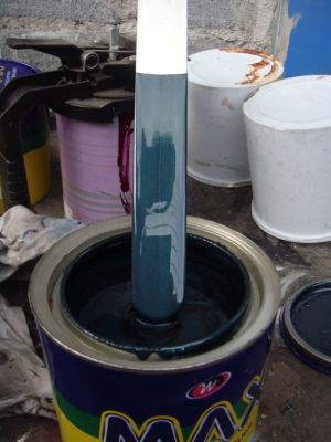 สีเขียวบรอนด์อมฟ้า(T 6M6)อีซูซุ TFR ขนาด 1ลิตร กปละ 70บาท(ประเภทเดียวกับสีตราผึ้ง)