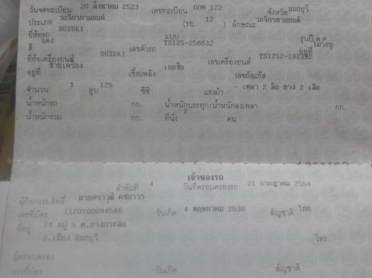 ขาย ts125 ซซูกิ