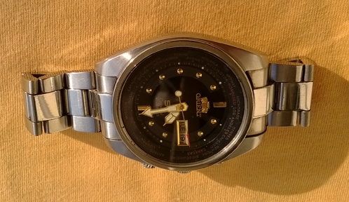 Orient SK auto stainless สายเดิม ดูเวลาประเทศต่างๆๆได้ด้วยการตั้ง หมุนขอบภายใน Orient SK auto stainless สายเดิม ดูเวลาประเทศต่างๆๆได้ด้วยการตั้ง หมุนขอบภายใน